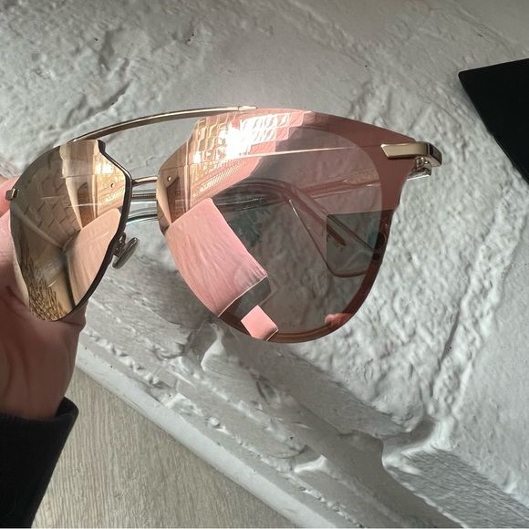 Dior Reflected Pixel Limited Edition Pink Rose Gold Sunglasses - Picture 11 of 16